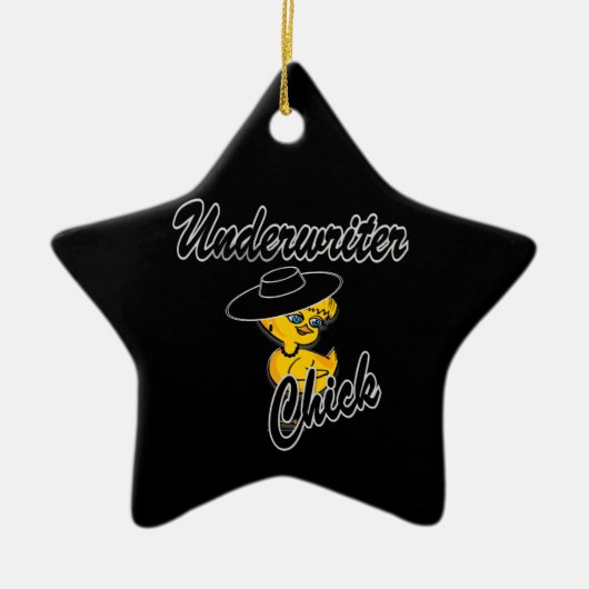 Underwriter Chick #4 Keramisch Ornament (Voorkant)