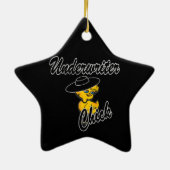 Underwriter Chick #4 Keramisch Ornament (Achterkant)