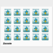 Underwriter Chick #7 Vierkante Sticker (Vel)