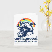 Undiagnosed But Everyone's Pretty Sure Funny Racco Kaart (Gele Bloem)