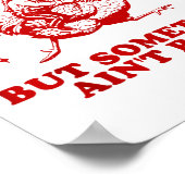 Undiagnosed But Soing Ain't Right Funny Raccoon Ch Poster (Hoek)