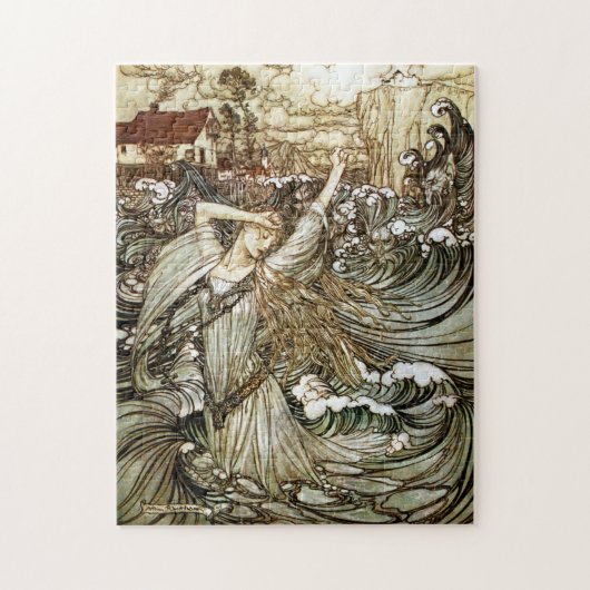 Undine door Arthur Rackham Legpuzzel (Verticaal)