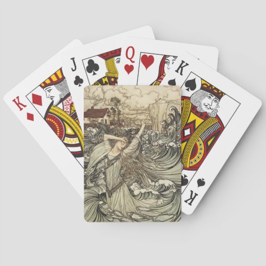 Undine door Arthur Rackham Pokerkaarten (Achterkant)