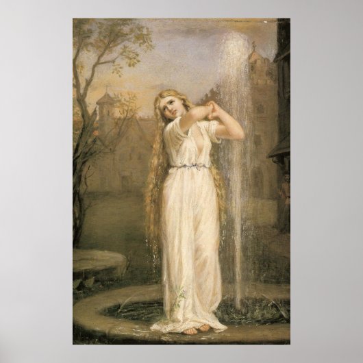 UNDiNE, door John William Waterhouse, 1872 Poster (Voorkant)