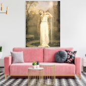 Undine (door John William Waterhouse) Canvas Afdruk (Insitu (Woonkamer))