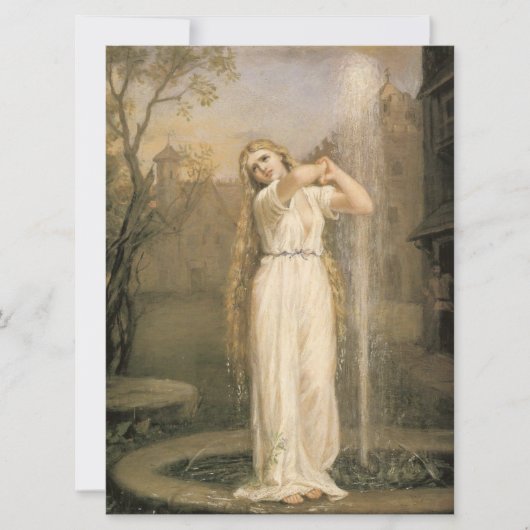 Undine (door John William Waterhouse) Kaart (Voorkant)