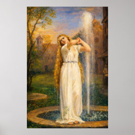 Undine door John William Waterhouse (Levendige Kle Poster
