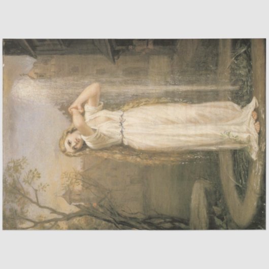Undine (door John William Waterhouse) Tissuepapier (Voorkant)