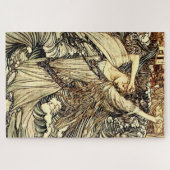 “Undine in de golven” door Arthur Rackham Legpuzzel (Horizontaal)
