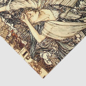 “Undine in de golven” door Arthur Rackham Tissuepapier (Detail)