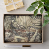 “Undine in de golven” door Arthur Rackham Tissuepapier (Geschenk)