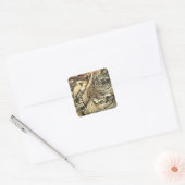 “Undine in de golven” door Arthur Rackham Vierkante Sticker (Envelop)