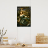 Undine in maanlicht poster (Keuken)