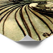 "Undine in the Waves" van Arthur Rackham Poster (Hoek)