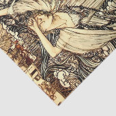 "Undine in the Waves" van Arthur Rackham Tissuepapier (Detail)