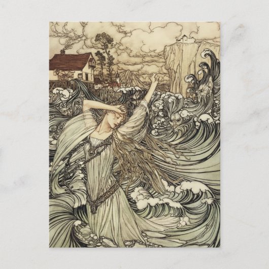 Undine van Arthur Rackham Briefkaart (Voorkant)