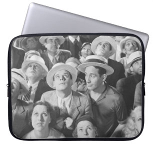 UNDIVIDED AANDACHTLet op, crowd, vintage, retr Laptop Sleeve