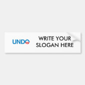 UNDO BUMPERSTICKER (Voorkant)