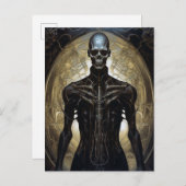 Undode Cyborg Sci-Fi Horror Art Briefkaart (Voorkant / Achterkant)