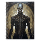 Undode Cyborg Sci-Fi Horror Art Notitieboek (Voorkant)