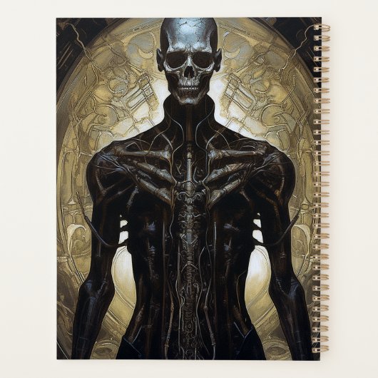 Undode Cyborg Sci-Fi Horror Art Planner (Achterkant)