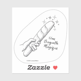 "Une Baguette Magique" Punny Franse Sticker