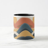 Une illustration abstraite représentant des paysag mok (Midden)