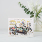 Une Partie de Billard au Cercle Imperial" Briefkaart (Staand voorkant)