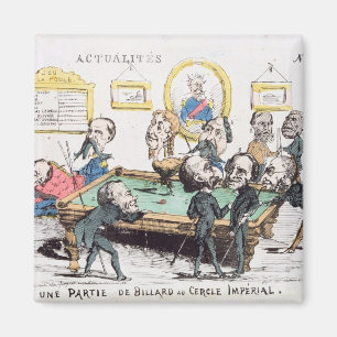 Une Partie de Billard au Cercle Imperial" Magneet