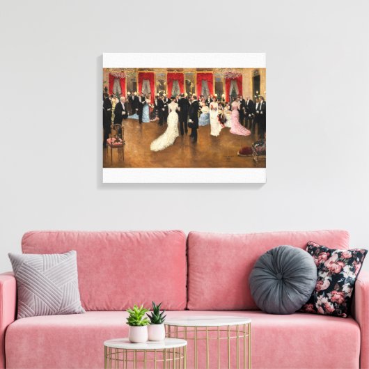 Une Soirée Canvas Afdruk (Insitu (Woonkamer))