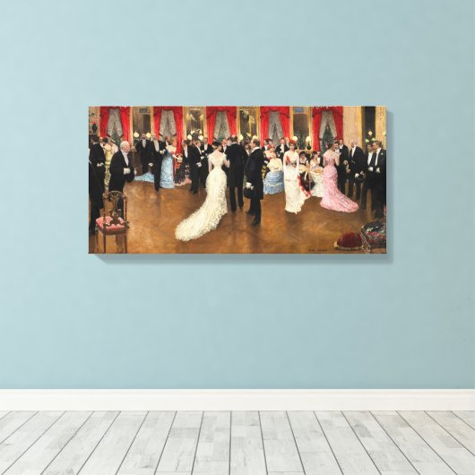 Une Soirée Canvas Afdruk (Insitu (Houten vloer))