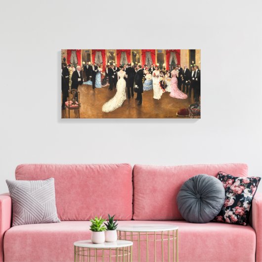 Une Soirée Canvas Afdruk (Insitu (Woonkamer))