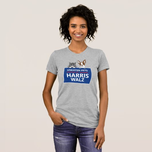 Uneaten Pets for Harris Walz T-shirt (Voorkant volledig)