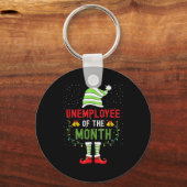 Unemployee Of The Month Funny Unemployed Christmas Sleutelhanger (Voorkant)