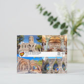 UNESCO - Antoni Gaud, Crypte in de Colonia G￼ell Briefkaart (Staand voorkant)