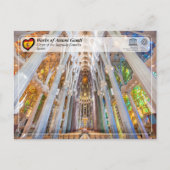 UNESCO - Antoni Gaudí - Sagrada Familia - Crypte Briefkaart (Voorkant)