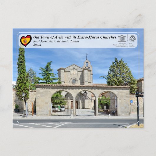 UNESCO - Ávila - Real Monasterio de Santo Tomás Briefkaart (Voorkant)
