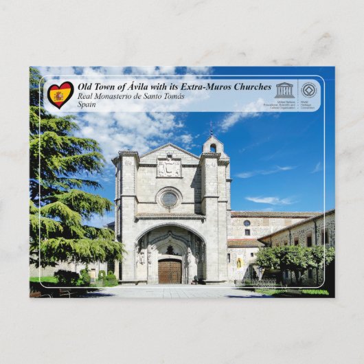 UNESCO - Ávila - Real Monasterio de Santo Tomás Briefkaart (Voorkant)