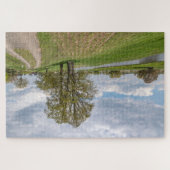 Unesco biosfeerreservaat. Rivier Elbe landschap. Legpuzzel (Horizontaal)