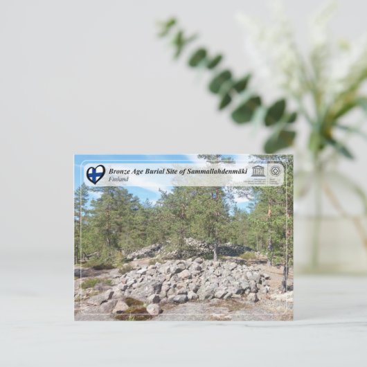 UNESCO - Brons Age Burial Site of Sammallahdenmäk Briefkaart (Staand voorkant)