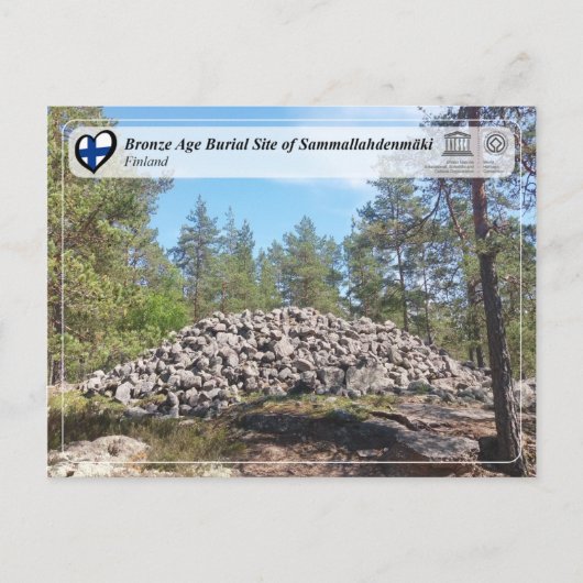 UNESCO - Brons Age Burial Site of Sammallahdenmäk Briefkaart (Voorkant)