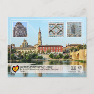 UNESCO Catedral del Salvador de Zaragoza (La Seo) Briefkaart