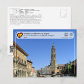 UNESCO Catedral del Salvador de Zaragoza (La Seo) Briefkaart (Voorkant / Achterkant)