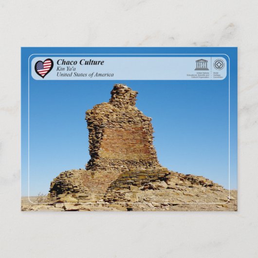 UNESCO - Chaco Culture - Kin Ya'a Briefkaart (Voorkant)