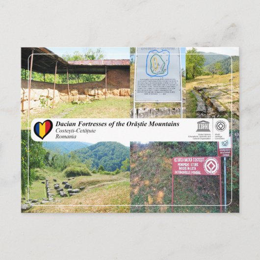 UNESCO - Dacische forten - Costesti-Cetatuie Briefkaart (Voorkant)
