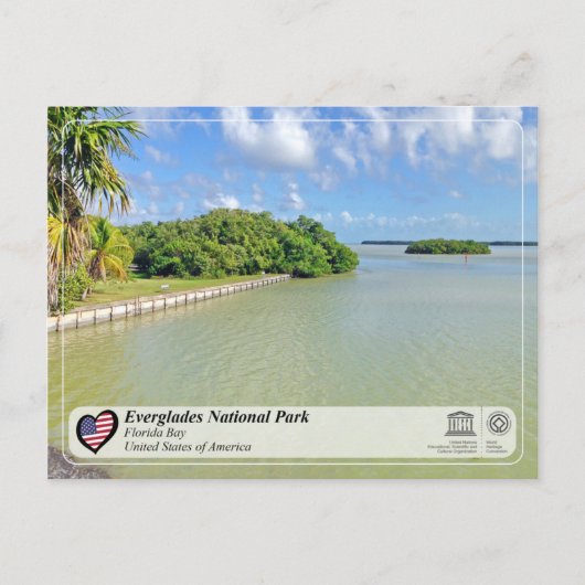 UNESCO - Everglades National Park - Florida Bay Briefkaart (Voorkant)