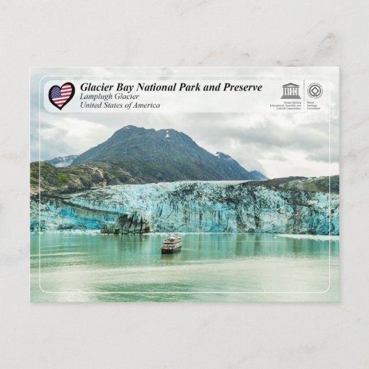 UNESCO - Glacier Bay NP - Lamplugh Glacier Briefkaart (Voorkant)