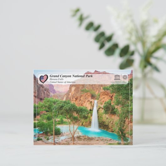 UNESCO - Grand Canyon National Park - Herfsten van Briefkaart (Staand voorkant)