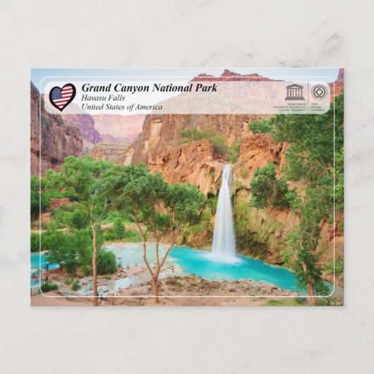 UNESCO - Grand Canyon National Park - Herfsten van Briefkaart (Voorkant)