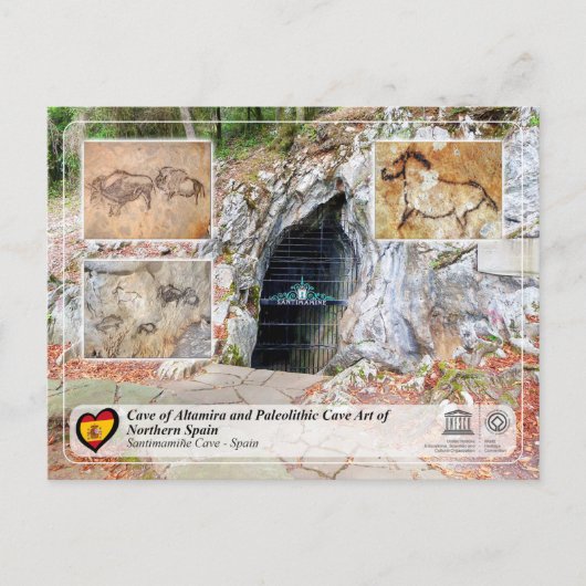 UNESCO - Grot van Santimamiñe / Cueva de Santimami Briefkaart (Voorkant)